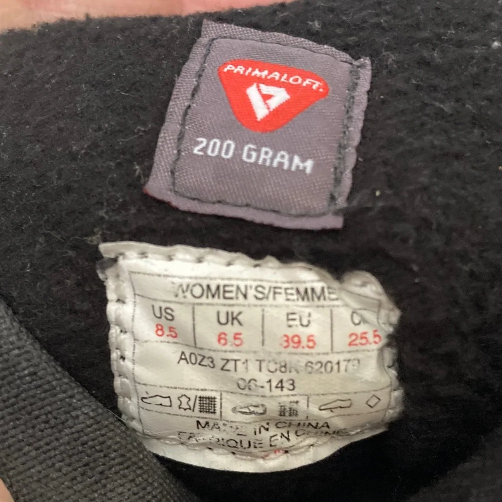 North Face Women's Black‎ Fur-Lined Winter Boots 8.5 🌸